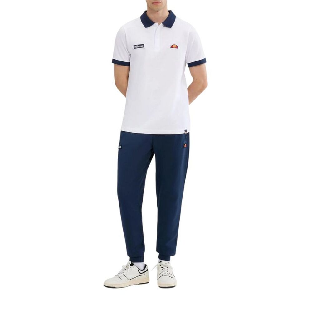 Ellesse Mens Lessepsia Polo Shirt / White/Navy